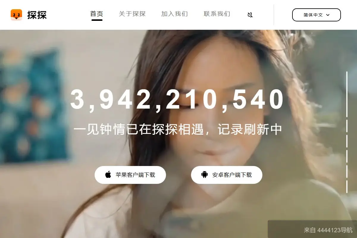 探探 网站首页截图
